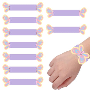 Party Propz Butterfly Theme Party Favours Pack - 10Pcs, Butterfly Wrist Bands | Return Gifts For Kids | Butterfly Theme Birthday Decoration | Wrist Band For Kids | Butterfly Theme Return Gifts