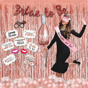 Party Propz Bride To Be Decoration Set Combo - 27Pcs With Bride To Be Props | Bachelorette Party Decorations | Bride To Be Props For Bachelorette Party | Bridal Shower Decorations | Bride To Be Banner