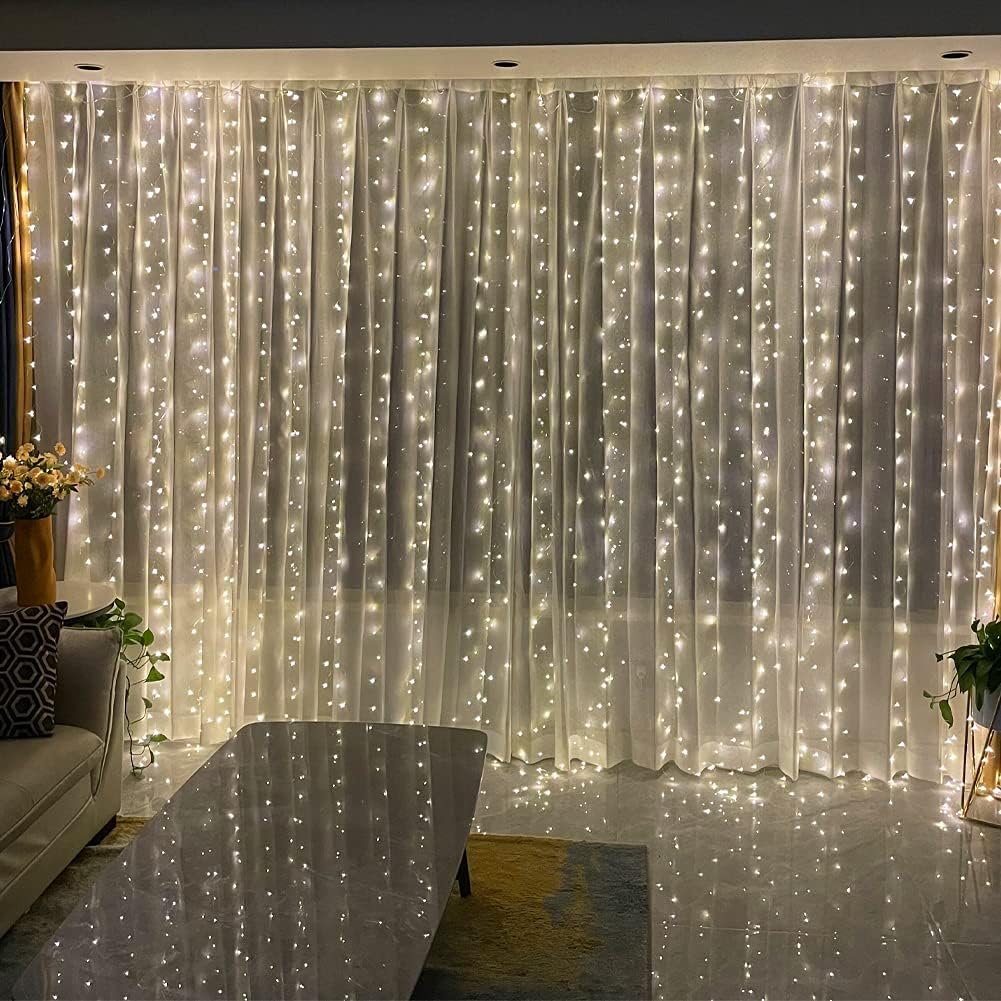 Party Propz White Net Curtain for Decoration - 4 Pcs Backdrop